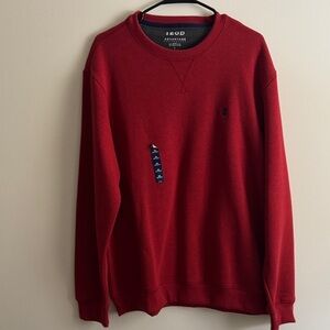 Izod Men's Burgundy Crewneck Sweatshirt